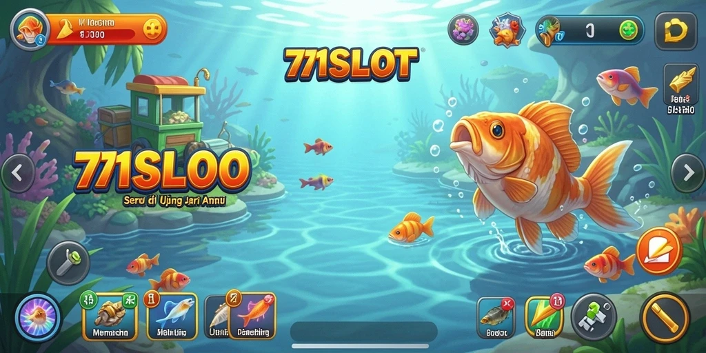 Screenshot gameplay 171SLOT menampilkan aksi memancing yang seru dan menantang.
