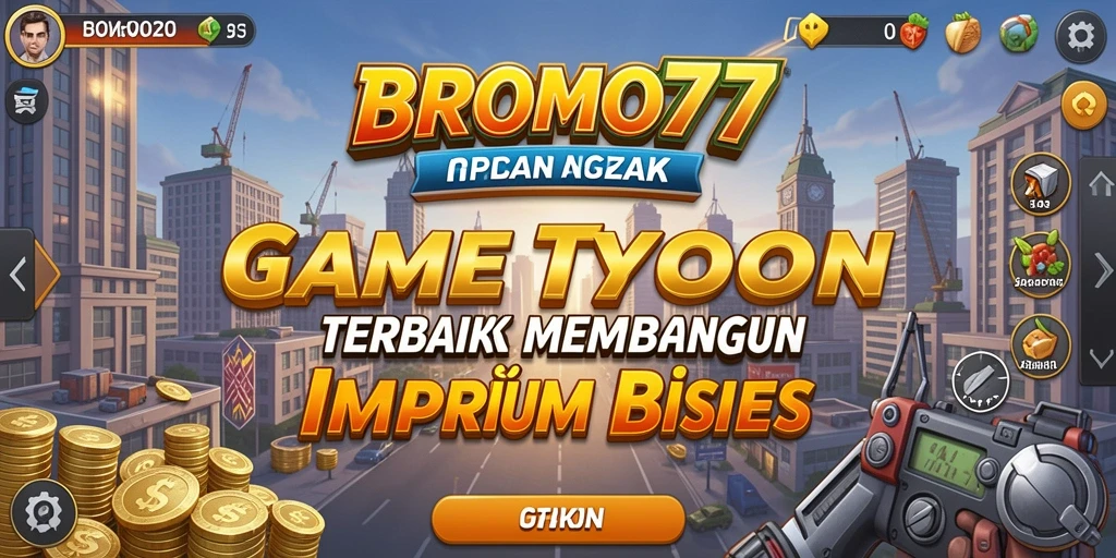 Screenshot gameplay BROMO77 menampilkan momen mendebarkan saat mengelola bisnis Tycoon.
