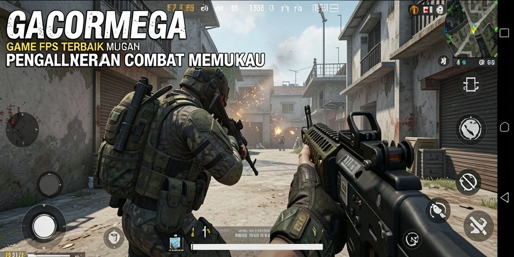 Gameplay mendebarkan dalam GACORMEGA dengan aksi tembak-menembak yang intens.