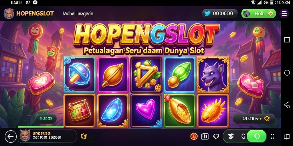 Screenshot HOPENGSLOT yang menunjukkan petualangan seru dalam gameplay.