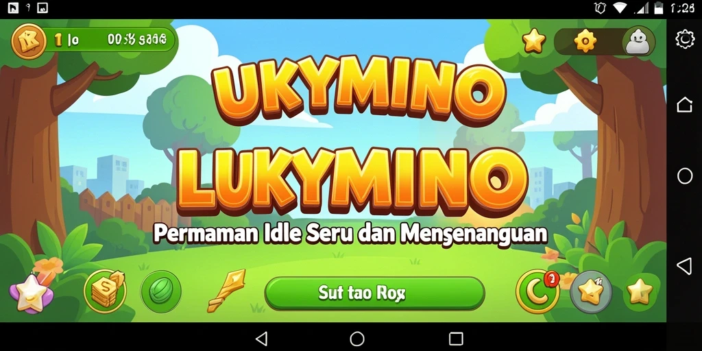 Screenshot gameplay LUKYMINO yang menunjukkan suasana santai saat bermain Idle.