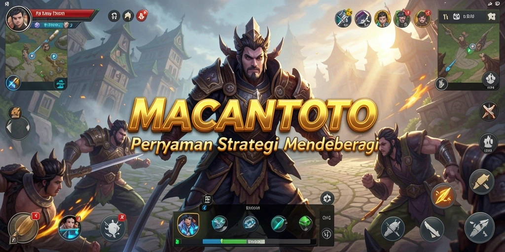 Screenshot gameplay MACANTOTO menampilkan aksi strategi yang seru.