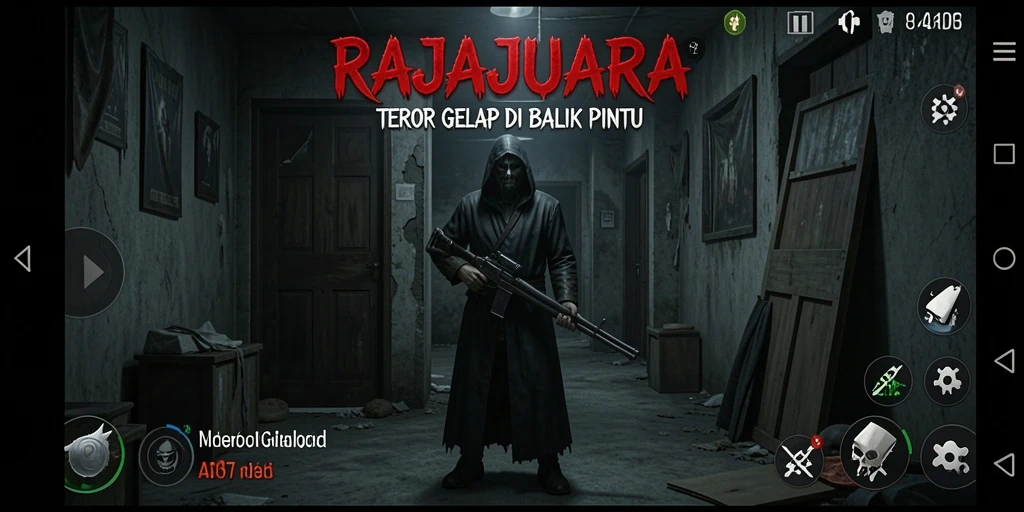 Screenshot RAJAJUARA memperlihatkan gameplay dengan suasana mencekam.