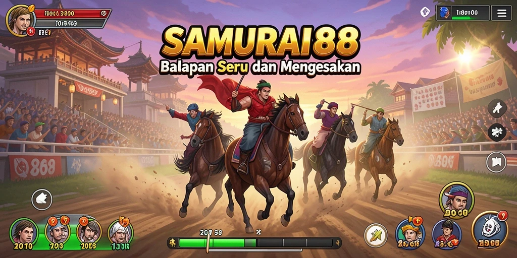 Gameplay seru SAMURAI88 dengan balapan yang cepat dan grafik menawan.
