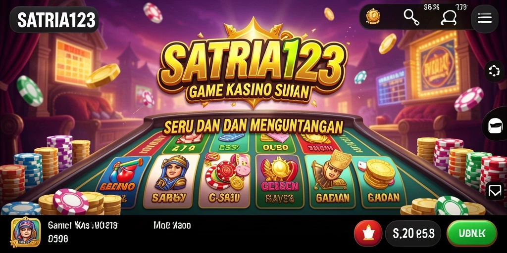 Tampilan gameplay seru dari SATRIA123 yang memukau.