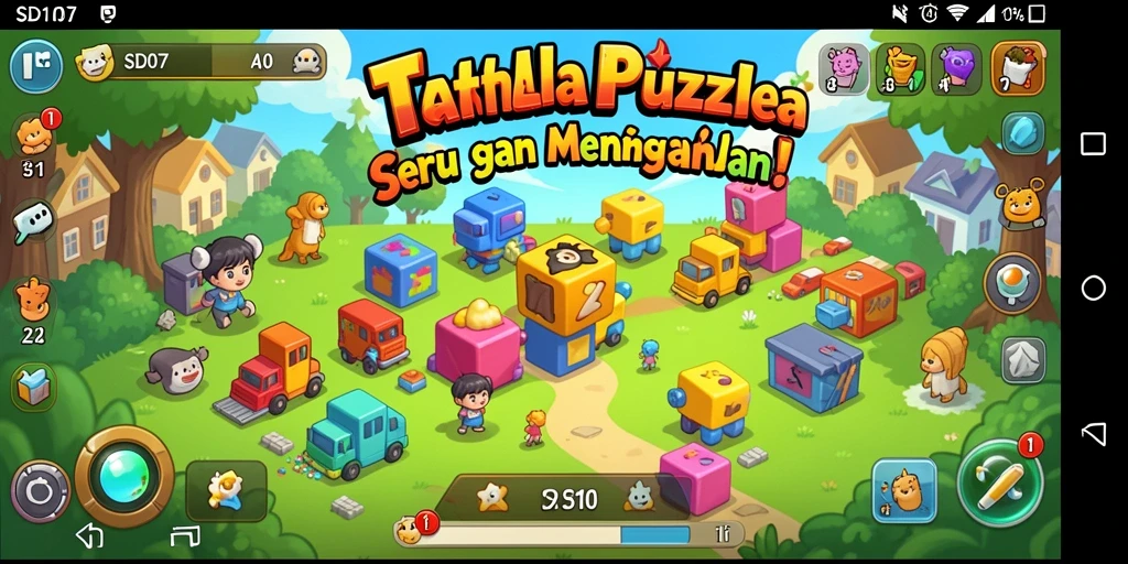 Screenshot gameplay SD107 menampilkan keseruan teka-teki yang menantang.