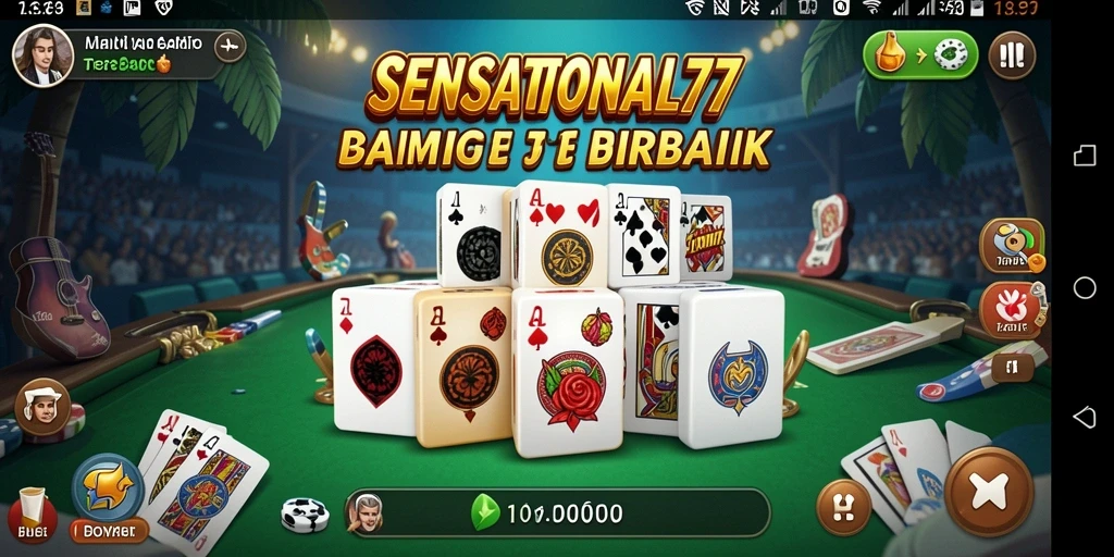 Screenshot menampilkan gameplay SENSATIONAL77 yang seru dan menantang.