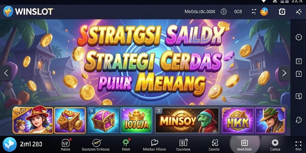 Tangkapan layar utama dari gameplay penuh strategi di WINSLOT.