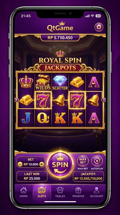 Halaman informasi aplikasi di qtgame menampilkan detail penting.